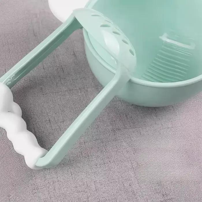 Ensemble de bols de broyage pour bébé 2 pièces broyeur bol manuel purée de fruits nourrissons premiers repas aliments solides tout-petits