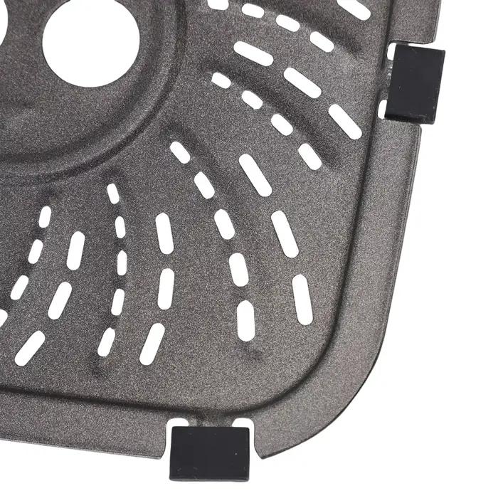 Plaque de gril en acier inoxydable pour friteuses PowerXL 6 et 8 QT, avec design de flux d'air pour chauffage uniforme, disponible en gris clair, jaune clair, vert clair, idéale pour griller des steaks, légumes, poissons et plus encore
