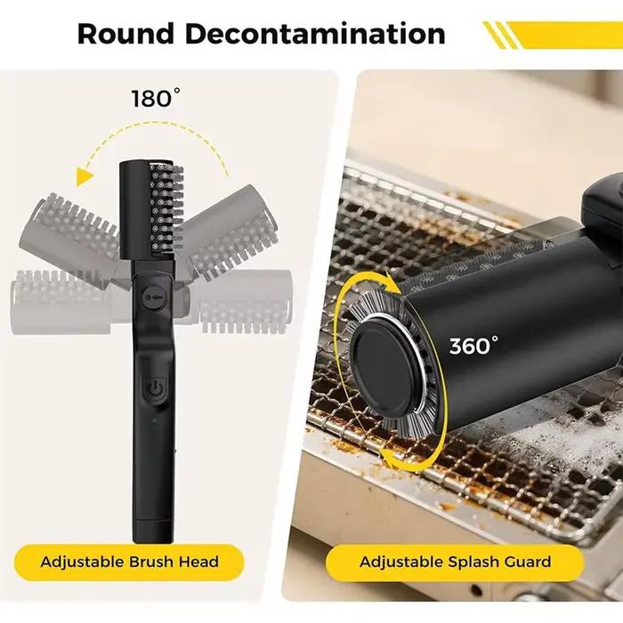 Brosse de nettoyage électrique sans fil pour barbecue
