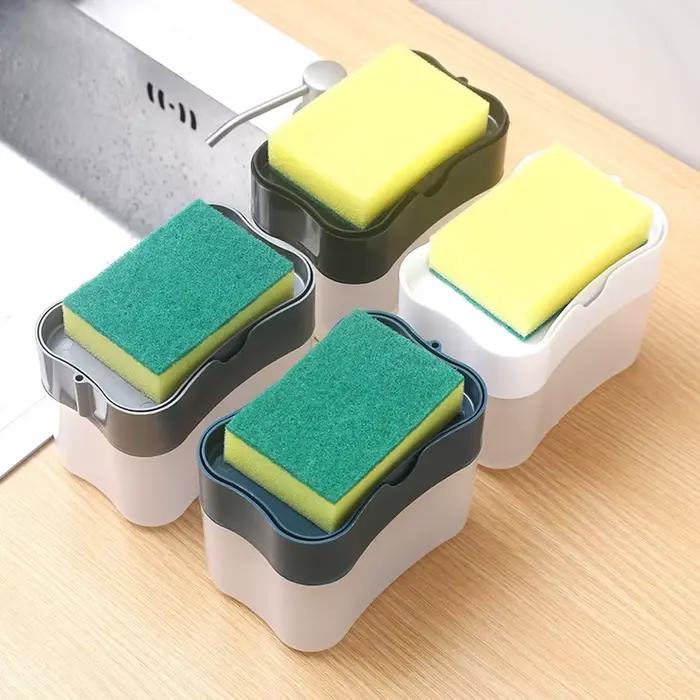 Boîte de rangement en plastique PP pour lave-vaisselle, distributeur de savon automatique, sortie de liquide, presse à détergent, cuisine, 1 pièce