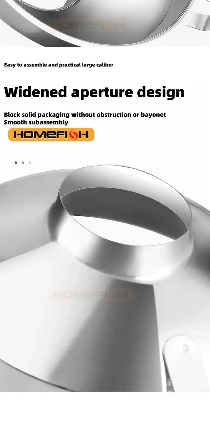 HOMEFISH acier inoxydable large bouche entonnoir conserve confiture salade pansement trémie filtre pour pot en conserve huile filtrante vin eau épices