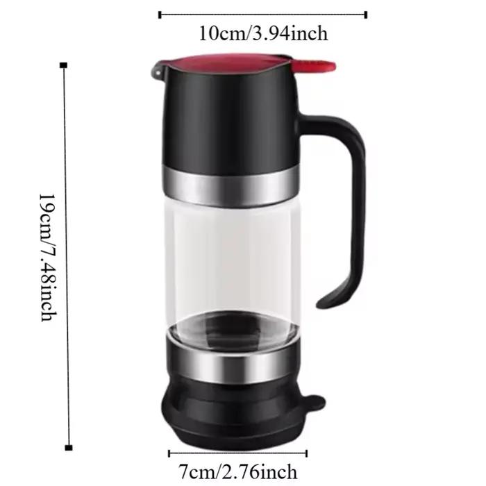 Distributeur de miel en verre durable de 300 ml avec poignée