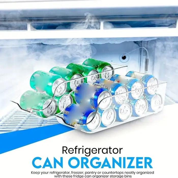 Boites de rangement de cuisine organisateurs de re frig erateur et de conge lateur distributeurs de canettes accessoires de cuisine 1 2 pieces modernes et pratiques