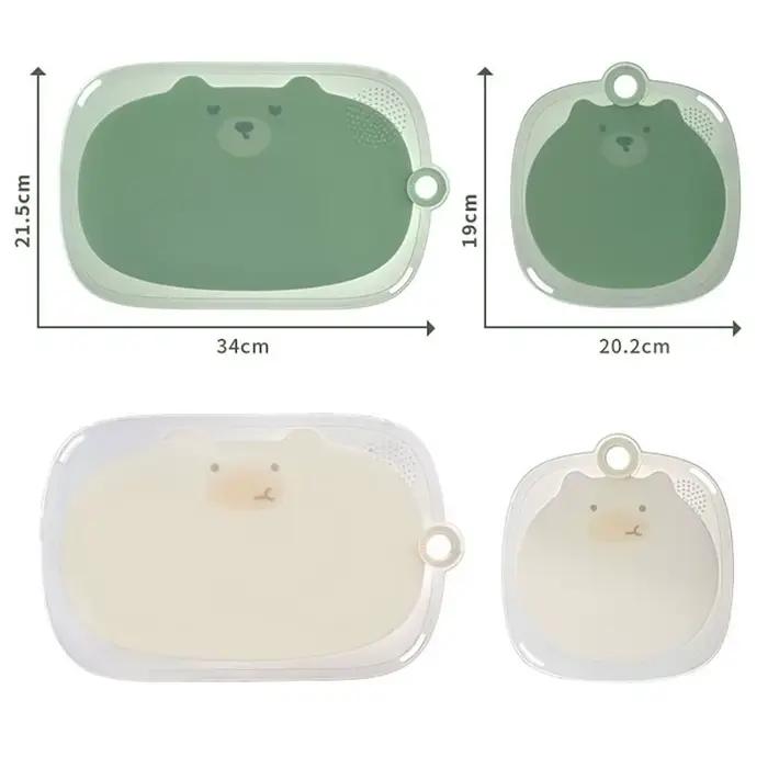 Planche à découper de cuisine en plastique antidérapante