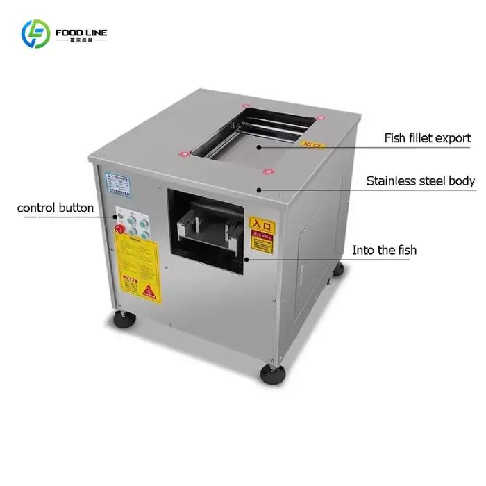 Machine de découpe automatique de poisson de haute précision multifonctionnelle pour petits grossistes et restaurants à fileter rapidement et efficacement
