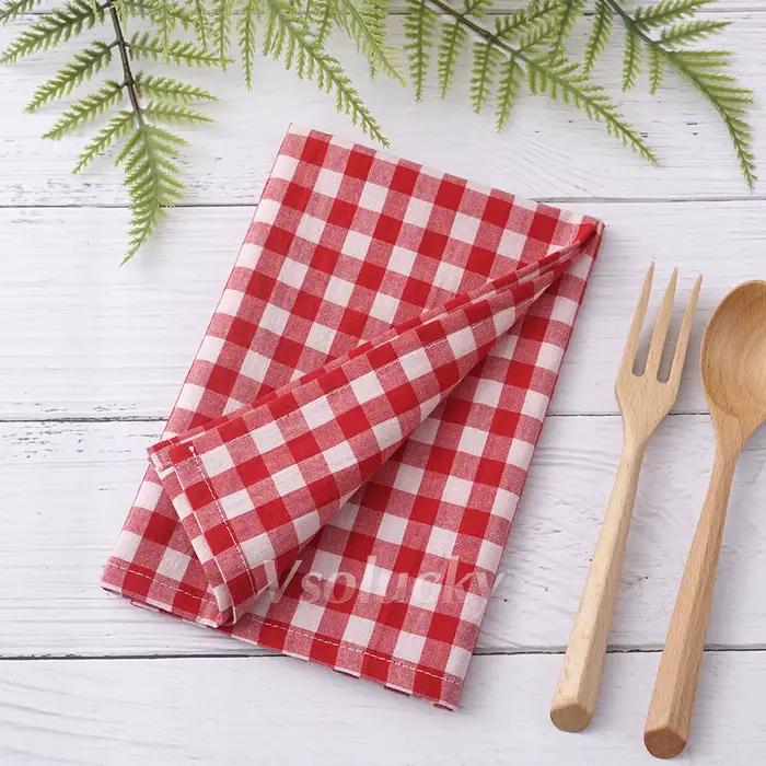 Serviette de table SUMMERTREE en coton pastorale multicolore pour mariage, Noël, fête et usage quotidien