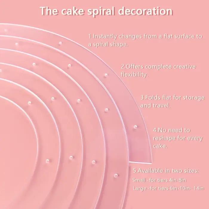 Support à gâteaux en spirale acrylique andralyn rose et jaune clair pour célébrations de mariage, anniversaire et festivals occasions spéciales
