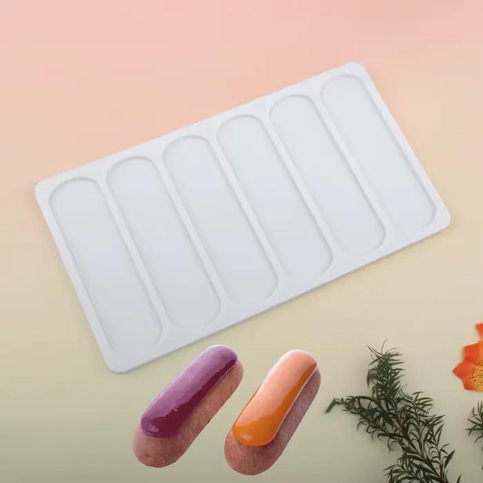 Eclair Dessert outils de cuisson bouffée de chocolat moule en Silicone longue bande