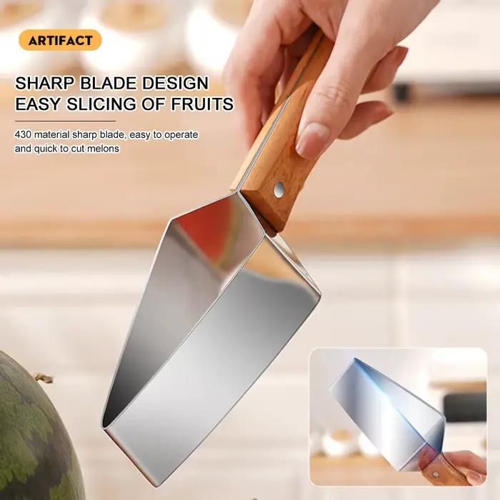 Coupe-fruits réutilisable en acier inoxydable