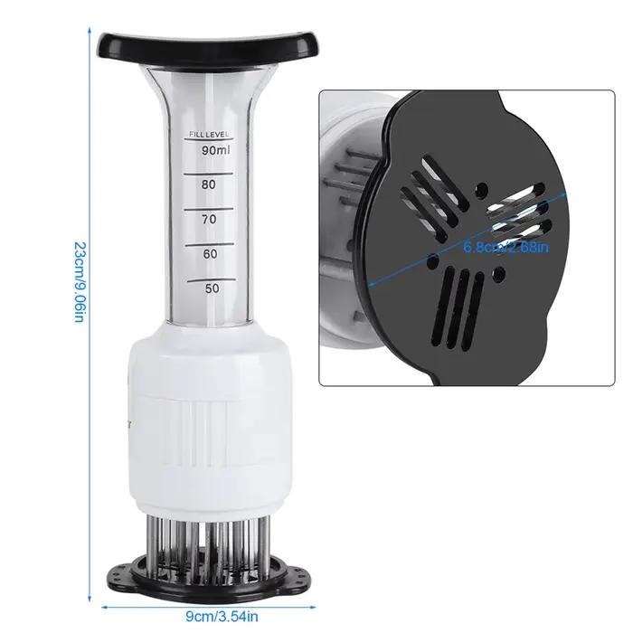 Injecteur de aménagée ade de viande, attendrisseur de viande, seringue à saveur de steaks, outil de cuisine
