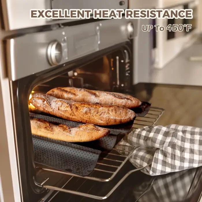 Plaques à baguettes antiadhésives pour la cuisson du pain français
