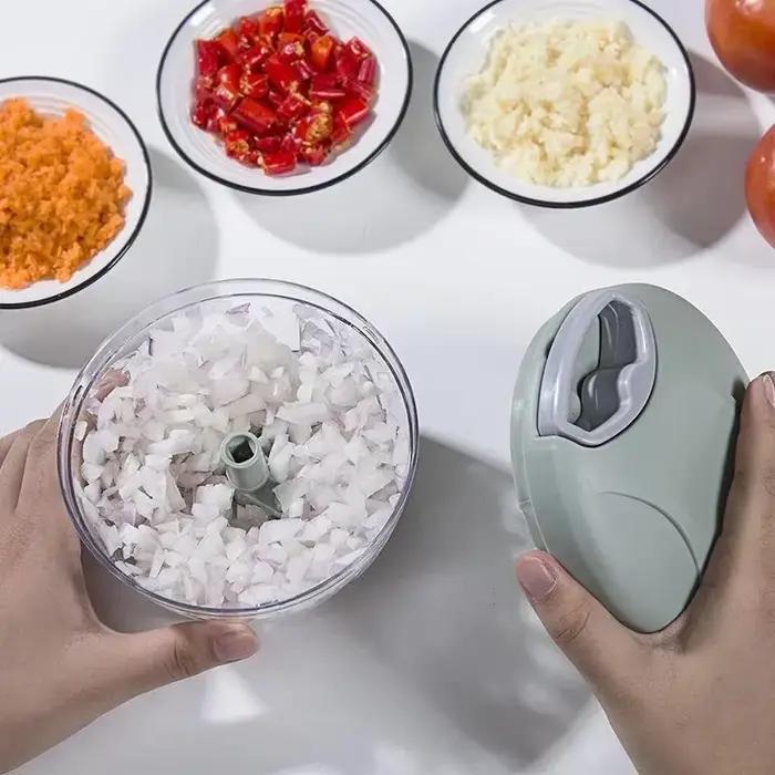 Nouveau broyeur coupe-oignon végétal accessoires de cuisine 500/900ML hachoir à viande manuel
