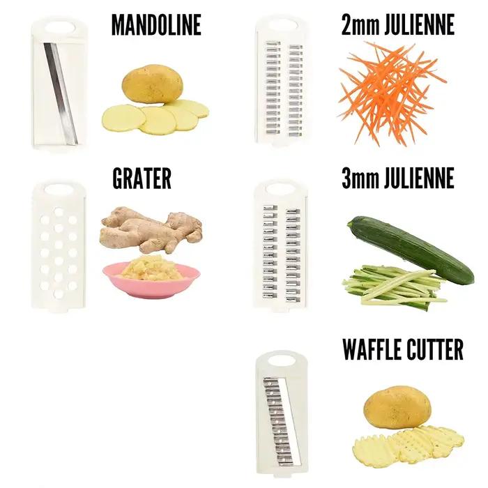 Trancheuse Mandoline 5 en 1 pour trancheuse de légumes de cuisine