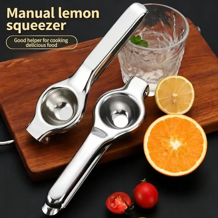 Presse-agrumes manuel en acier inoxydable pour citron orange et lime facile à nettoyer pour petit déjeuner familial ou cadeau d anniversaire