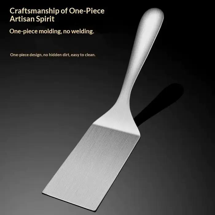 Spatule de cuisine en acier inoxydable pour restaurant et usage domestique