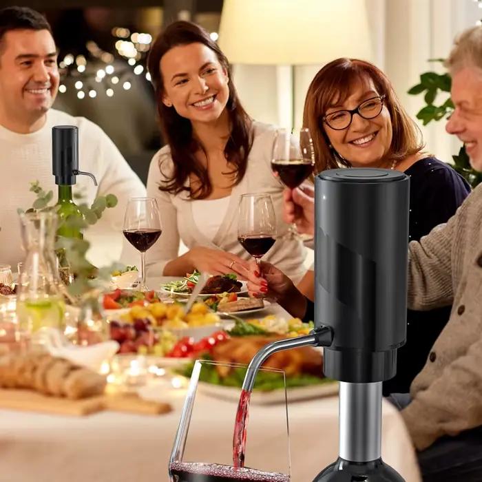 Distributeur d'aérateur de vin électrique rechargeable, aération automatique à une touche, accessoire de bar intelligent pour soirées et dîners romantiques