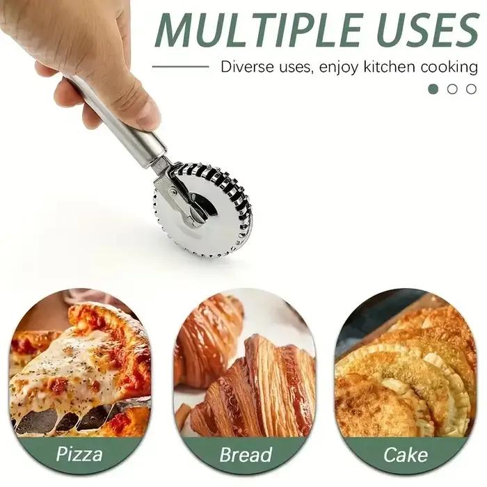 Rouleau en acier inoxydable multifonction antiadhésif pour pâtisserie et cuisine professionnelles occasions spéciales