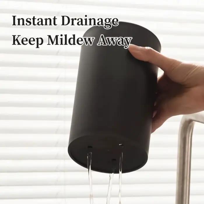 Support de Couteaux de Cuisine Multifonctionnel Robuste en Plastique Respectueux de l'Environnement pour Rangement et Séchage Rapide Occasions Spéciales