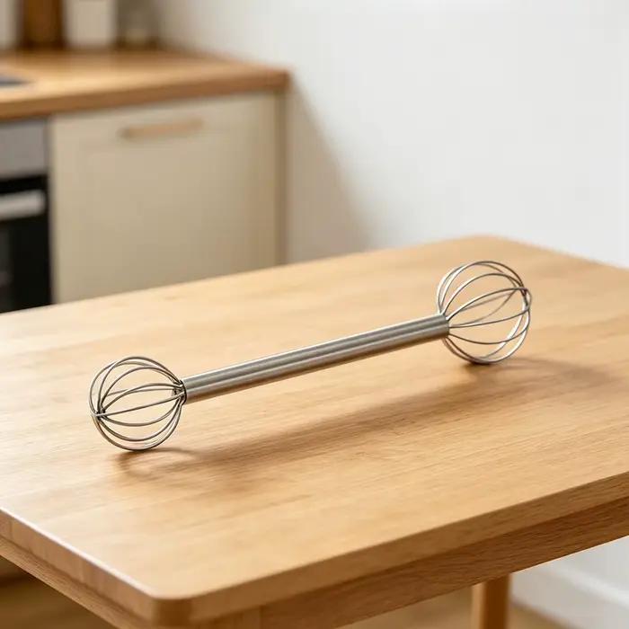 Muddler Miso japonais, cuillère à mélanger fouet à Double tête en acier inoxydable