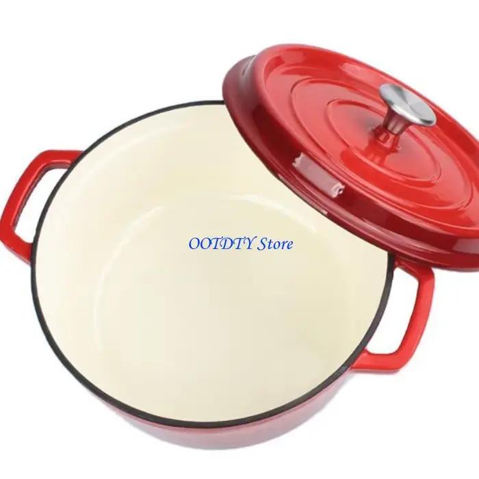 Boutons de couvercle en acier inoxydable gris clair et vert clair pour cocottes four hollandais durables et résistants à la chaleur pour cuisine professionnelle et amateur