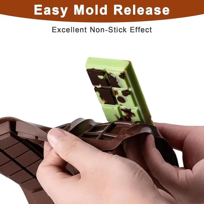 Moules à barres de chocolat en silicone antiadhésifs pour pistaches de Dubaï, bonbons, collations et décorations de cupcakes occasions spéciales