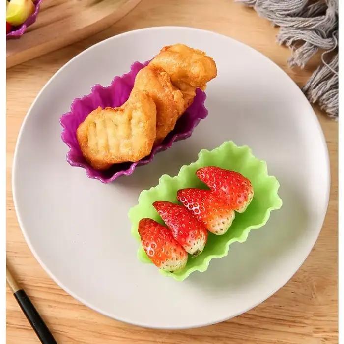 Feuille de cuisson en silicone en forme de cuir chevelu pour dessert Bento Cup