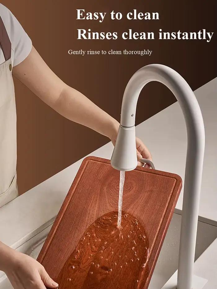 Planche à découper en ébène massif antibactérienne pour cuisine et événements spéciaux resistant aux fissures avec poignée en métal et rainure pour les jus