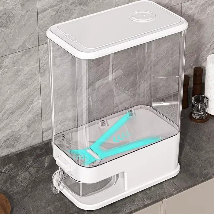 Boîte de stockage de farine de riz pressée de grande capacité, réservoir hermétique de qualité alimentaire, anti-insectes et anti-humidité pour la maison