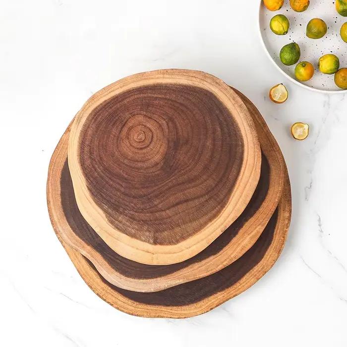 Planche à découper auxiliaire en bois naturel