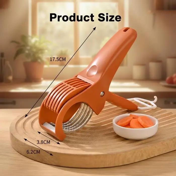 Coupe-carottes en acier inoxydable, outils de cuisine, coupe-légumes et fruits, coupe-salade multifonctionnel, accessoires de cuisine, 1 pièce