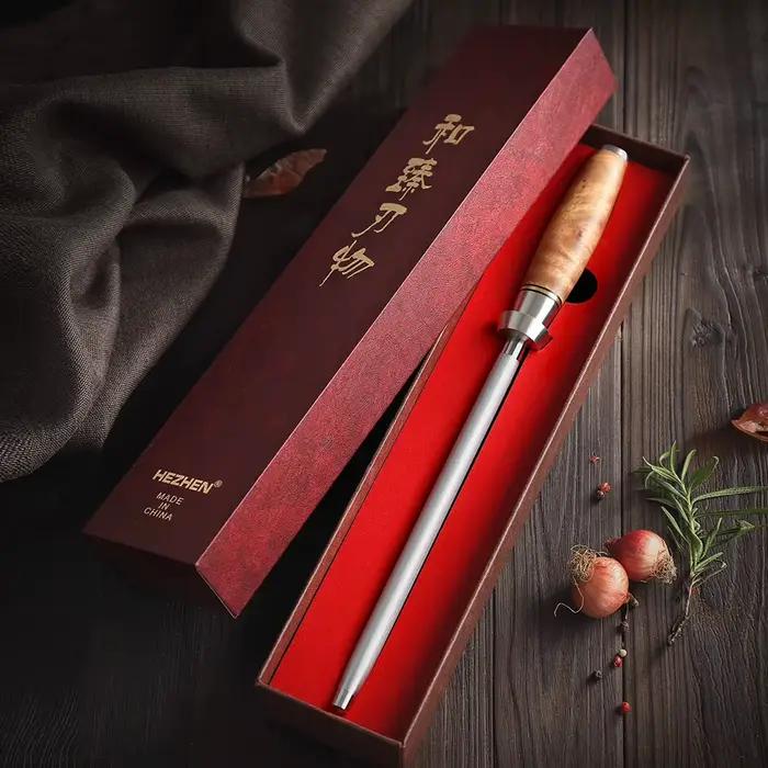 HEZHEN – aiguiseur de couteaux en acier à haute teneur en carbone
