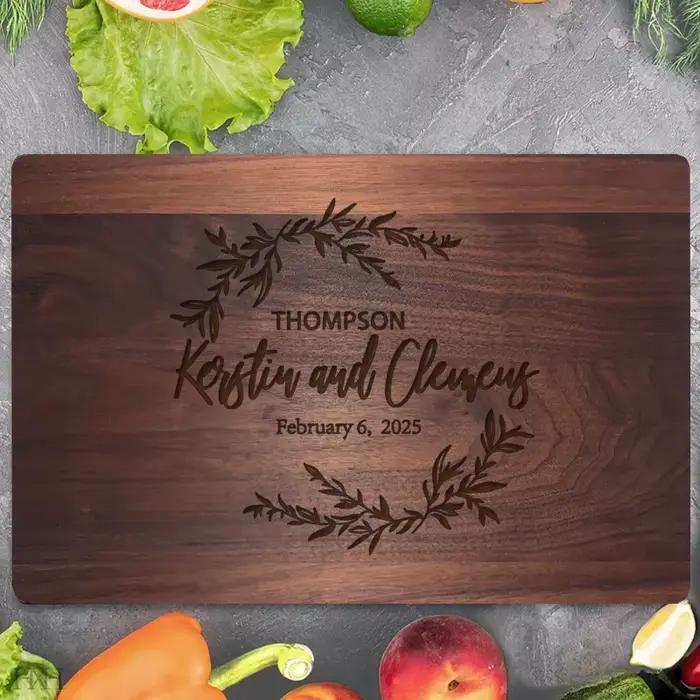 Planche à découper en bois personnalisée