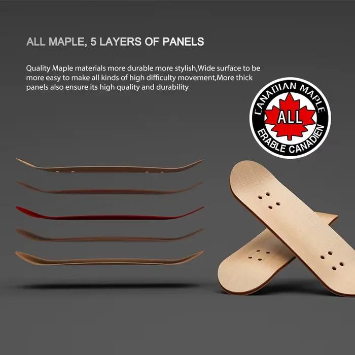 Mini Skateboard à doigts en érable, jeu de Sport de bureau, jouets à touche, Mini Skate drôle et mignon, cadeau de noël pour garçon