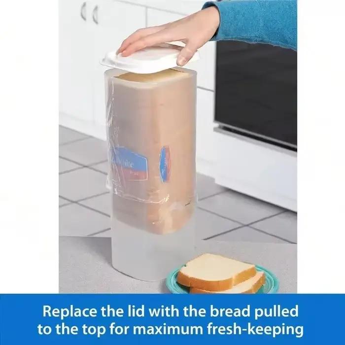 Porte-pain Sandwich en plastique avec couvercle hermétique