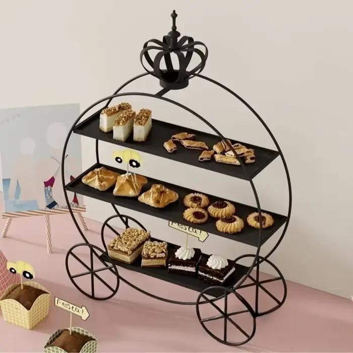 Support à gâteaux au Design de couronne exquis