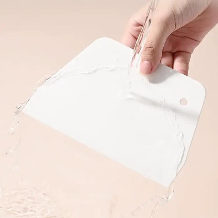 Grattoir à pâte trapézoïdal multifonction, coupe-plastique de cuisine, grattoir dur de sécurité alimentaire pour la cuisson et la cuisson