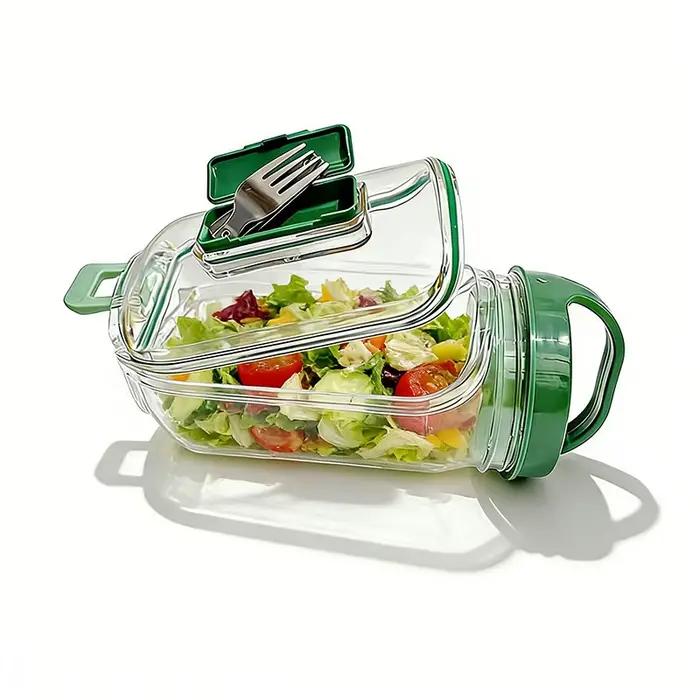 Pot à salade Mason Jar avec ouverture latérale