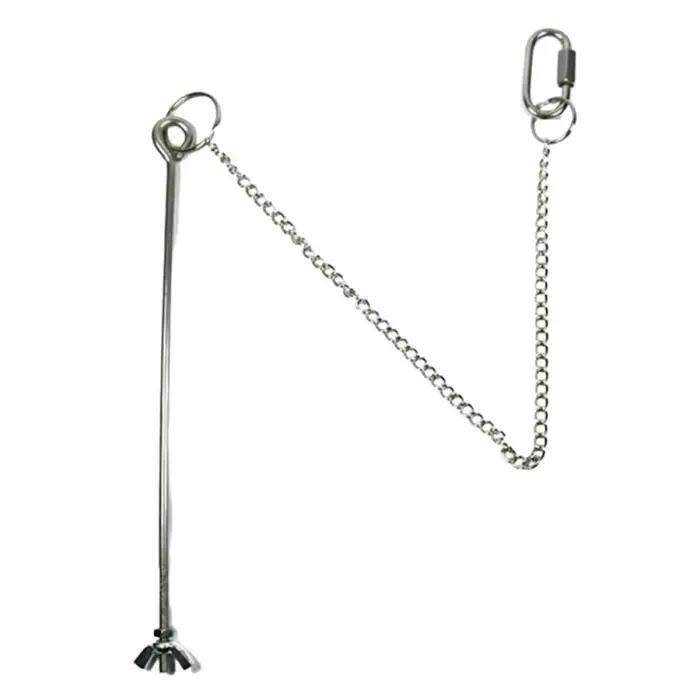 Brochettes en acier inoxydable pour poulet et légumes, anti-rouille, longueur réglable, mangeoire suspendue pour poulet et légumes, facile à installer, facile à nettoyer
