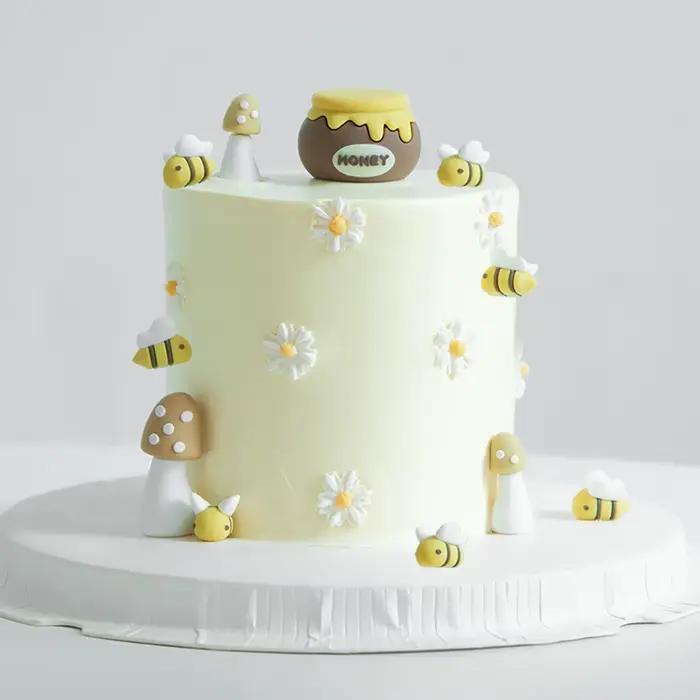 Ensemble de décorations de gâteau Nid d'abeille et Abeille