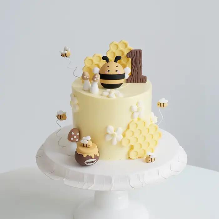 Ensemble de décorations de gâteau Nid d'abeille et Abeille