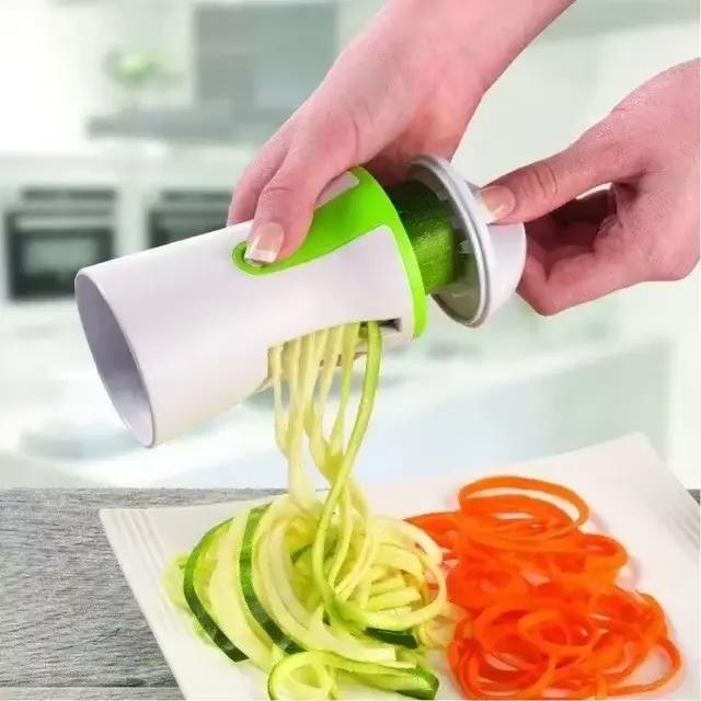 LMETJMA Coupe-légumes robuste pour pâtes de courgettes, spaghetti et spirales KC0335 pour une cuisine plus saine