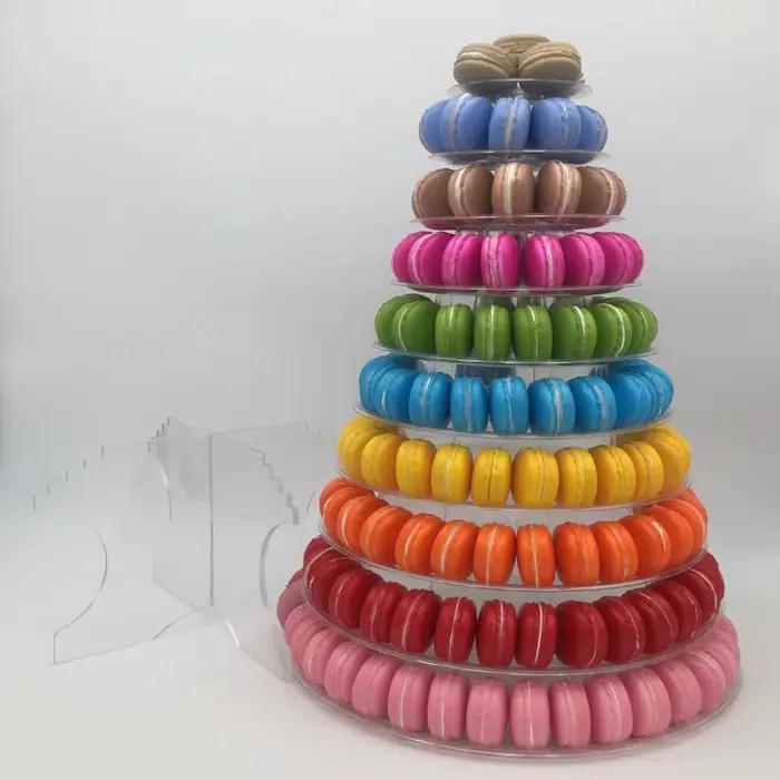 Présentoir à Macarons Transparent à 10 Niveaux