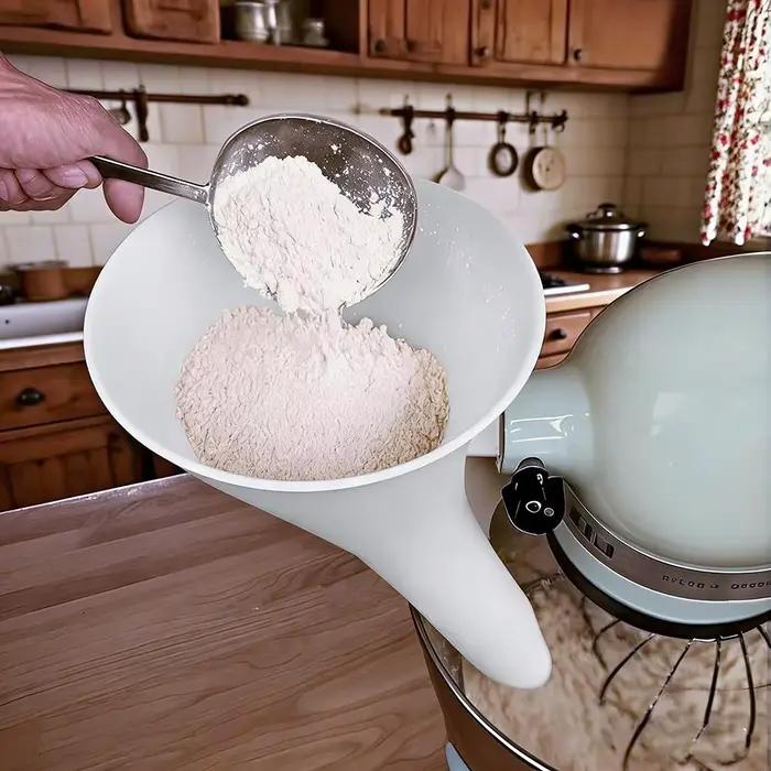Entonnoir à farine pour aide à la cuisine