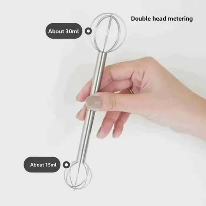 Muddler Miso japonais, cuillère à mélanger fouet à Double tête en acier inoxydable