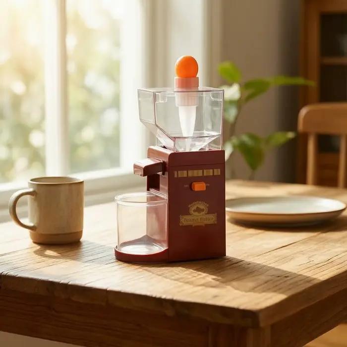 Machine à beurre de cacahuètes avec récipient de collecte
