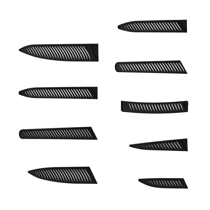 Gaine de couteau en plastique noir, 1 pièce, couvre-couteau creux, couvercle de protection de lame de couteau, étui de protection de bord, accessoires de cuisine