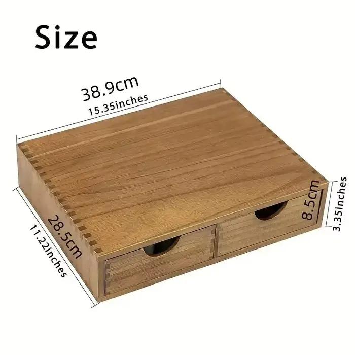 Boîte de rangement en bois pour café – Rangement à tiroirs pour dosettes K-Cup, capsules de thé et Nespresso – Support compact pour comptoir pour une cuisine sans désordre