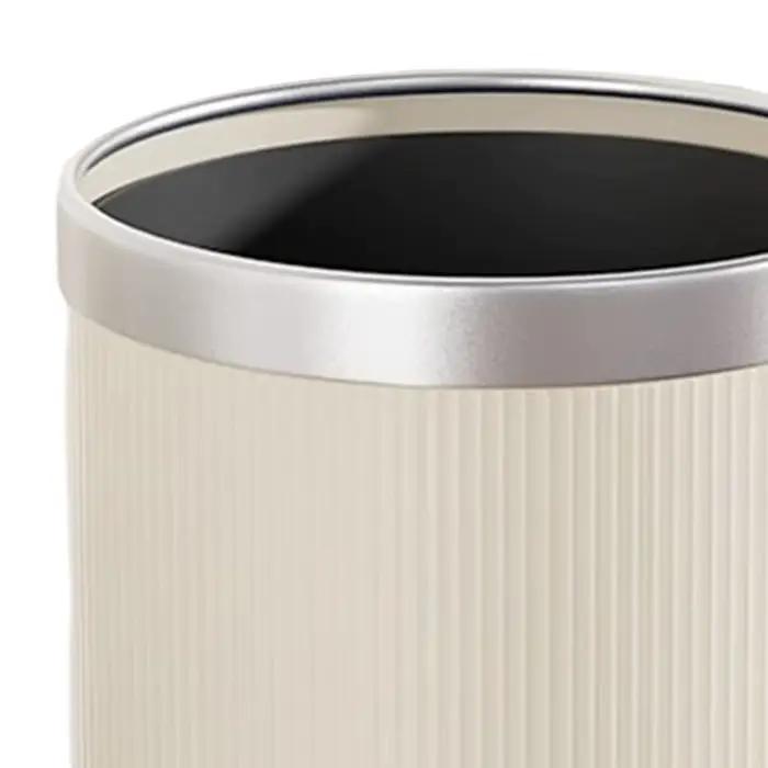Poubelle moderne à dessus ouvert sans couvercle en plastique pour la cuisine, la salle de bain, le bureau et les chambres principales - idéale pour les déchets ménagers et les occasions spéciales