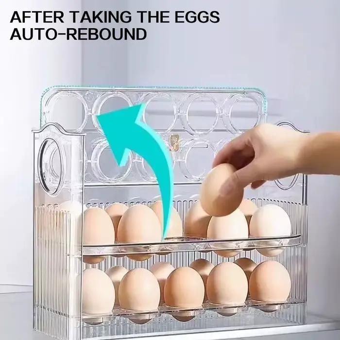 Porte-œufs de cuisine, boîte de rangement pour réfrigérateur à œufs de grande capacité