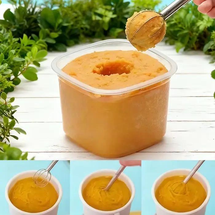 Muddler Miso japonais, cuillère à mélanger fouet à Double tête en acier inoxydable